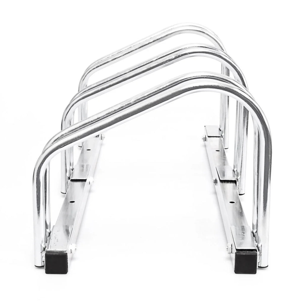 Sistema di deposito per biciclette rastrelliera basculante per 3 biciclette pratico garage montaggio a pavimento o a parete 3413002