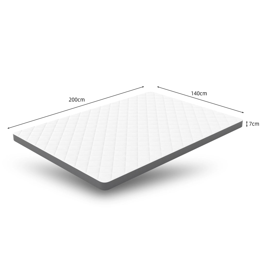 Materasso in schiuma 7 zone bianco 140x200 cm