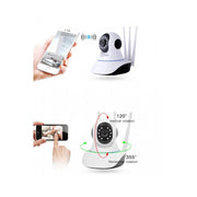 Trade Shop - Ip Camera Telecamera Risoluzione 1080p Hd 3 Antenne P3p Rotazione Wifi Web Audio -