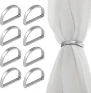 Servetringhe d'argento - eleganti anelli di metallo per servizio - decorazione da tavola per San Valentino, Natale e Capodanno - set da 8