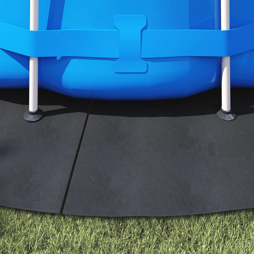 Copertura rotonda per piscina Nera Polietilene Ã˜ 428 cm