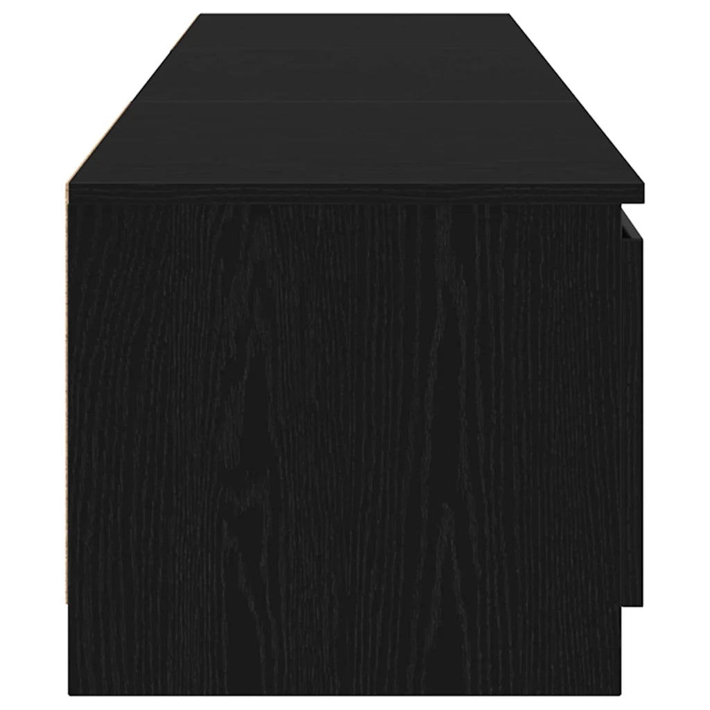 Mobile TV | Armadietto TV | Mobile Porta TV Rovere Nero 140 x 38,5 x 36 cm Legno multistrato