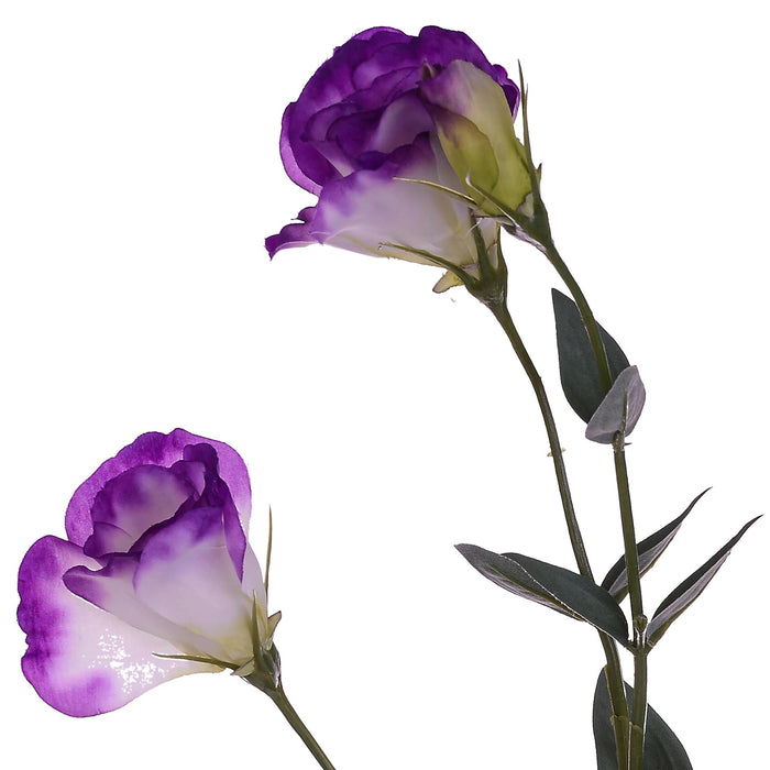 Set 6 Lisianthus Artificiali con Fiori Altezza 75 cm