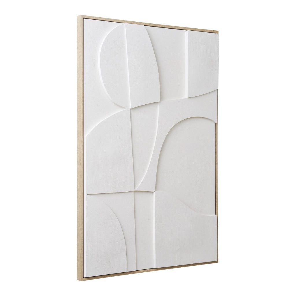 Stampa su Tela con Cornice Madeline 1, Bianco, Cotone, 3x60x90 cm