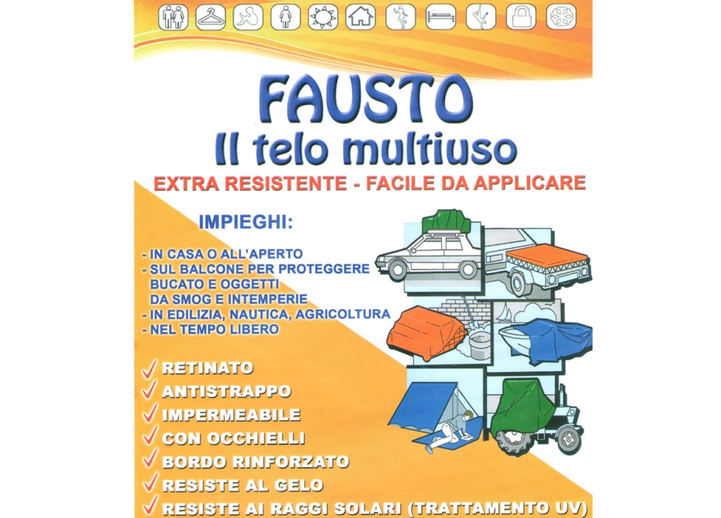 Telo Multiuso Resistente Antipioggia Antivento Antistrappo Impermeabile Fausto - 300x300 - Telo Fausto