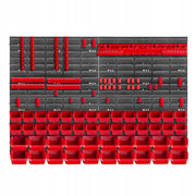Pannello portautensili KADAX da parete per officina, 116x78 cm, 48 scomparti, 40 supporti, garage.