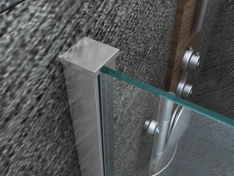 Parete Doccia Walk-In Trasparente 8mm H195cm - 120 cm