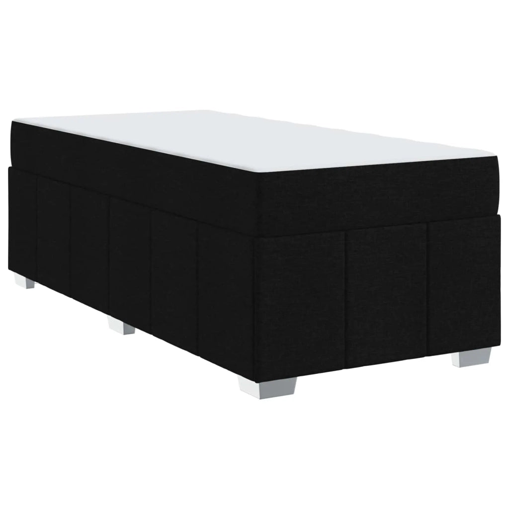 Struttura del letto con materasso Nero 80 x 200 cm Tessuto