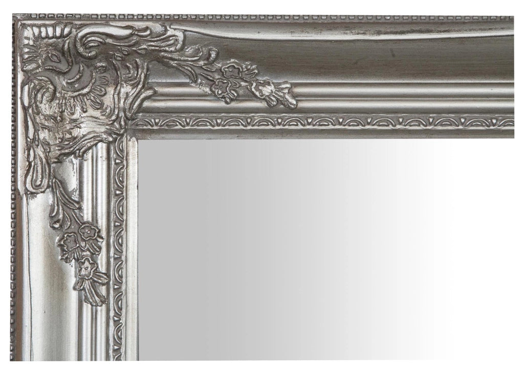 Biscottini Specchiera da appendere verticale/orizzontale L62xPR4xH82 cm finitura foglia argento anticato.