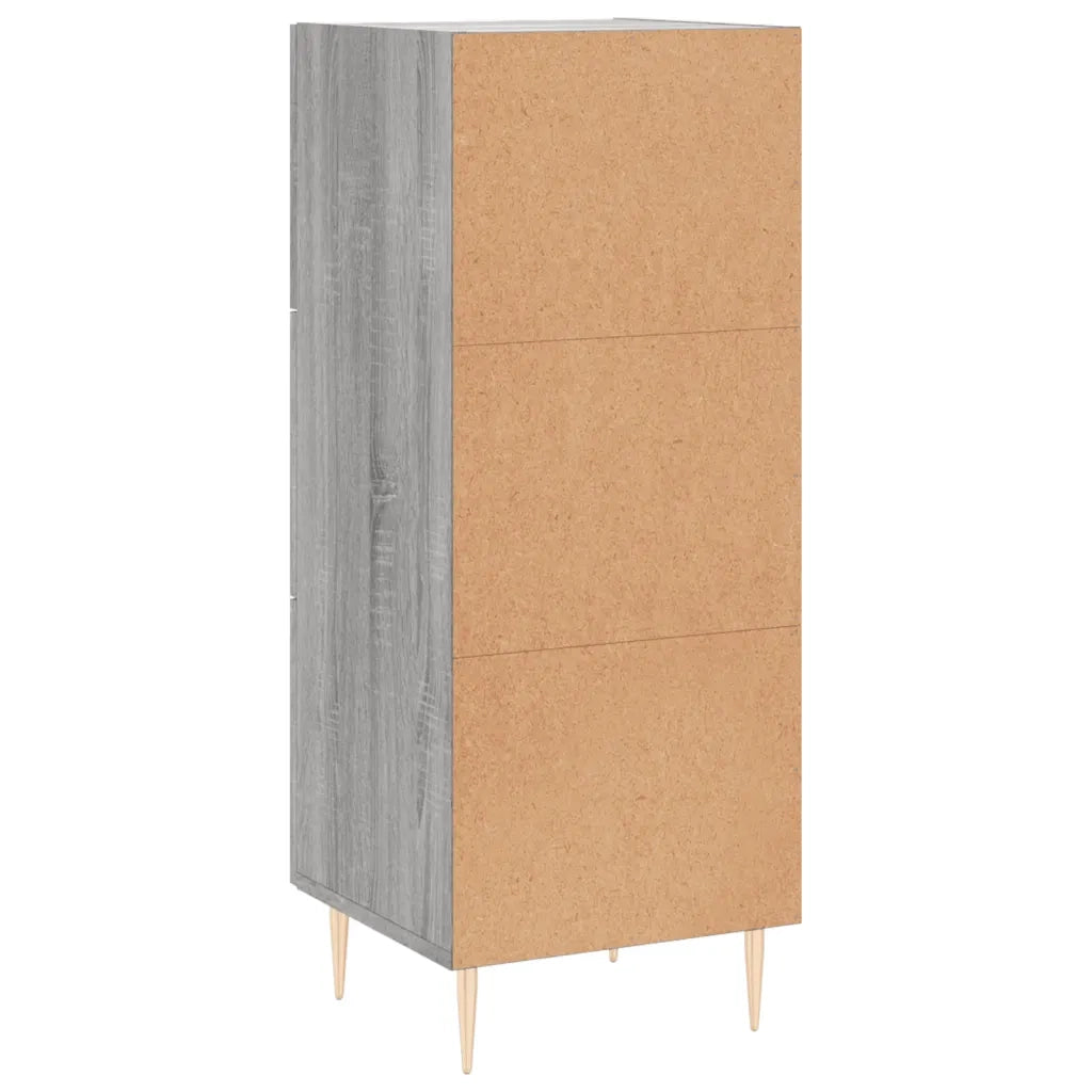 Credenza Grigio Sonoma 34,5x34x90 cm in Legno Multistrato