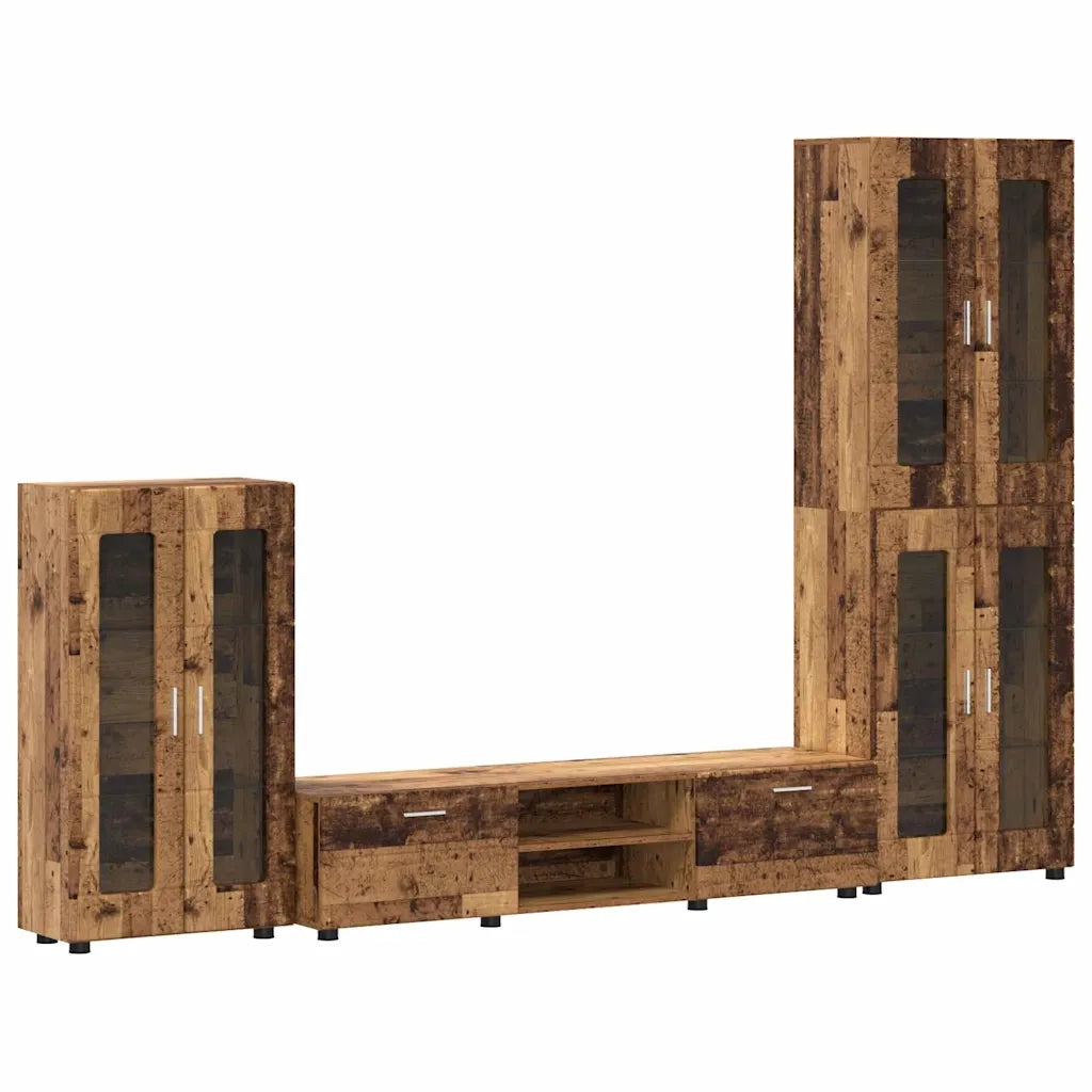 Set mobile TV FLORIN 3 pcs Legno vecchio Legno multistrato