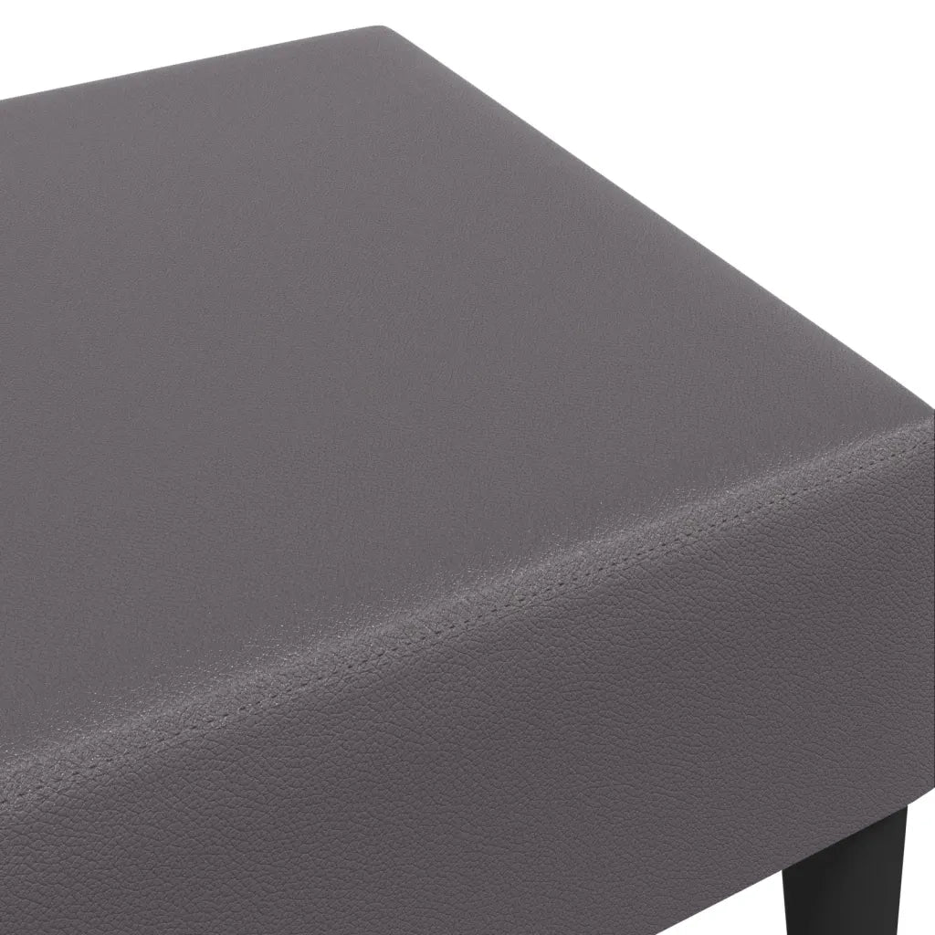 Poggiapiedi Grigio 77x55x31 cm in Similpelle 379563