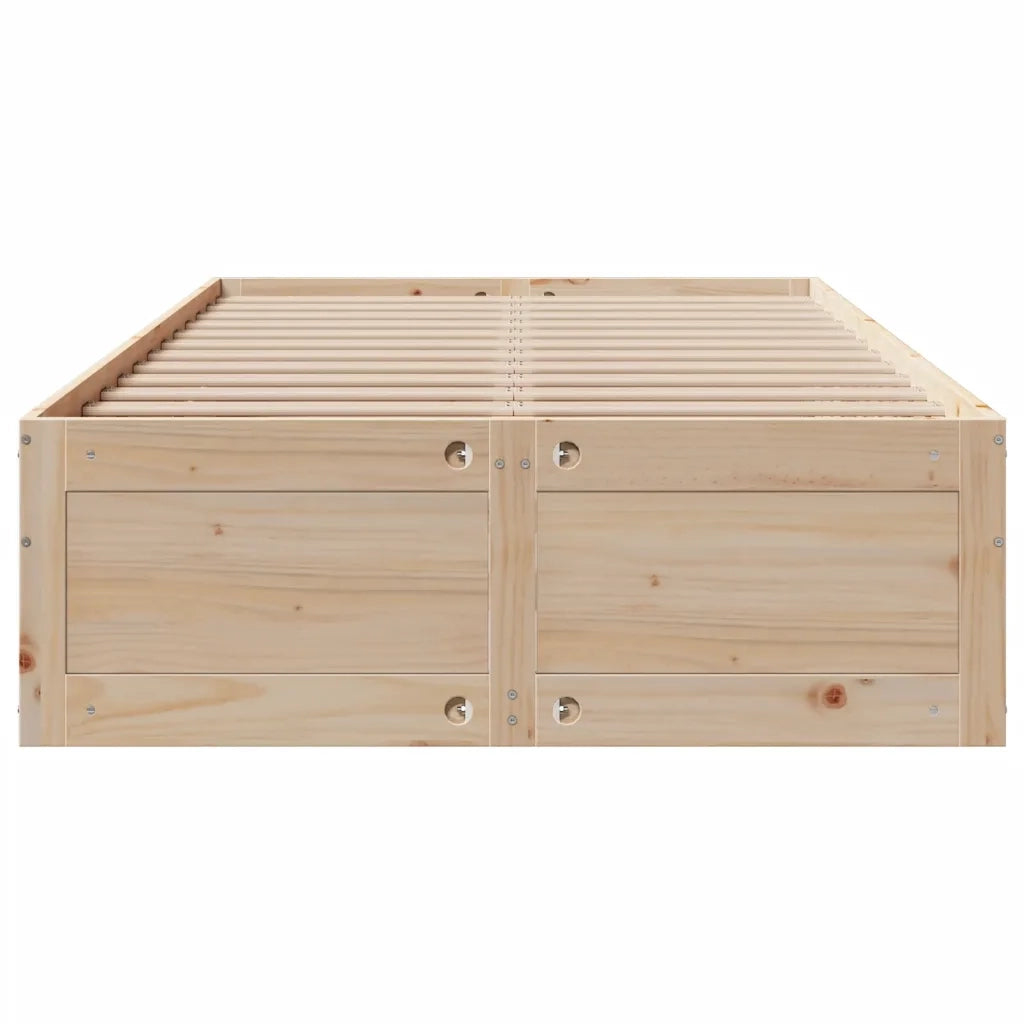 Giroletto senza Materasso con Cassetti 135x190 cm Massello Pino 3308819