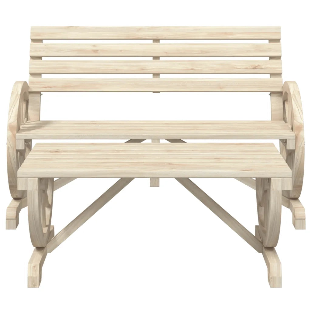 Set Salotto da Giardino 2 pz in Legno Massello di Abete 365105