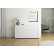Madia moderna 3 ante 150x40x83,5 cm Elios - Bianco Lucido