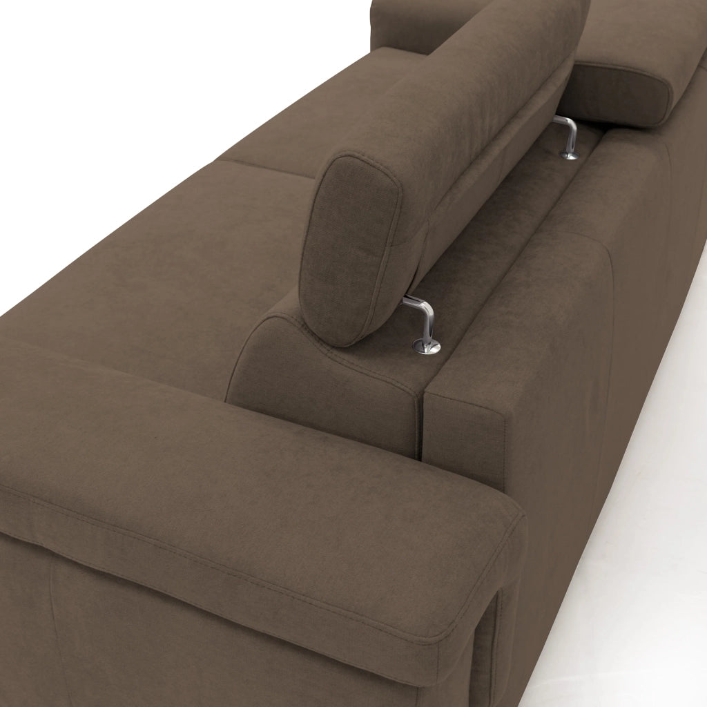 Giunone Divano letto mat. H18 240 cm (mat. 160x197 cm) marrone