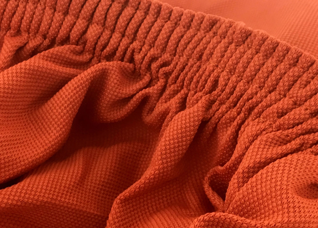 Copridivano Antimacchia Elasticizzato Tinta Unita Modello Magic - 3 Posti - Arancione