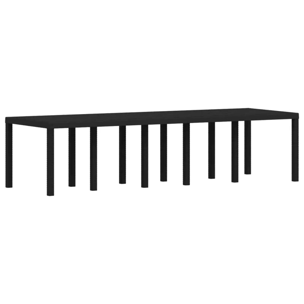 Set da Pranzo per Giardino 14 pz Antracite e Crema PP 3430183