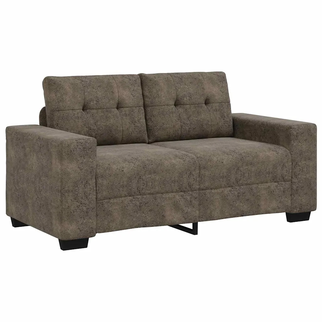 Divano a due posti con cuscino Grigio scuro Pelle sintetica 4105121