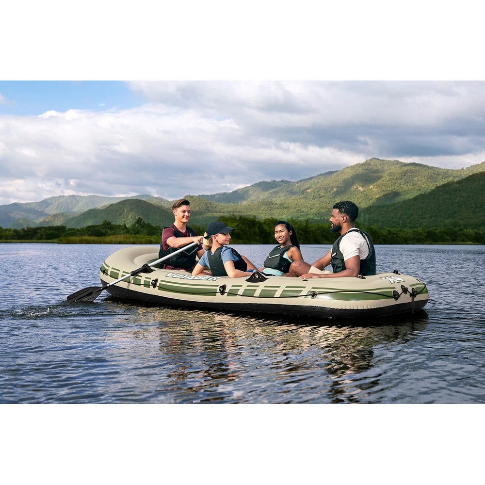 Trade Shop - Set Completo Gommone Gonfiabile Hydro-force Voyager X4 350x145x49cm Remi Pompa Borsa 65156 -