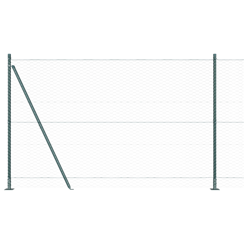 Recinto Esagonale  Verde 1.6x10 m Acciaio