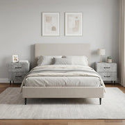 Armadio da Notte 2 pz Grigio Cemento 43 x 34,5 x 47,5 cm 894762