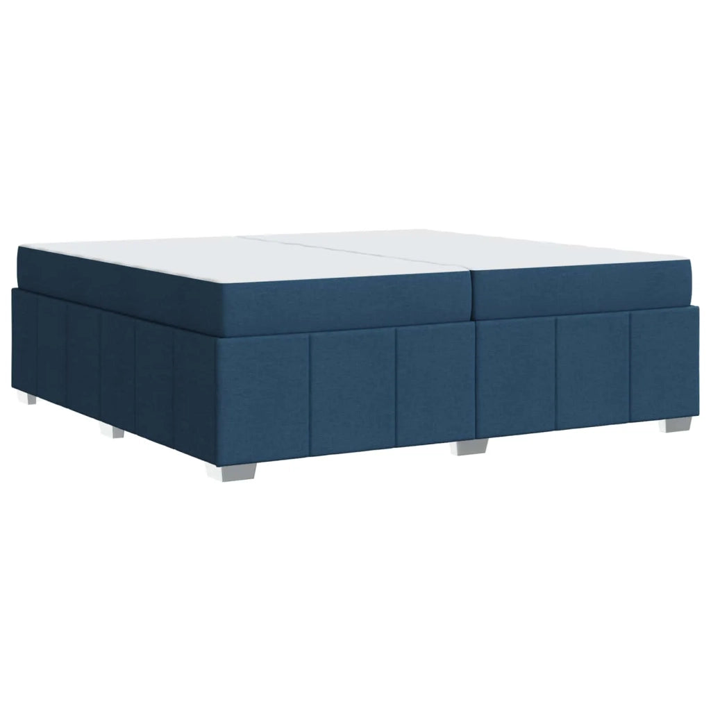 Struttura del letto con materasso Blu 200 x 200 cm Tessuto 3398313