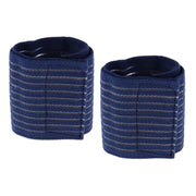 Trade Shop - Polso Benda Polsiera Fasciatura Di Supporto Polsino Elastico Accessori Blu -