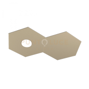 HEXAGON APPLIQUE-PLAFONIERA 1 LUCE + 1 DECORATIVO SABBIA 1142-1L1D-SA