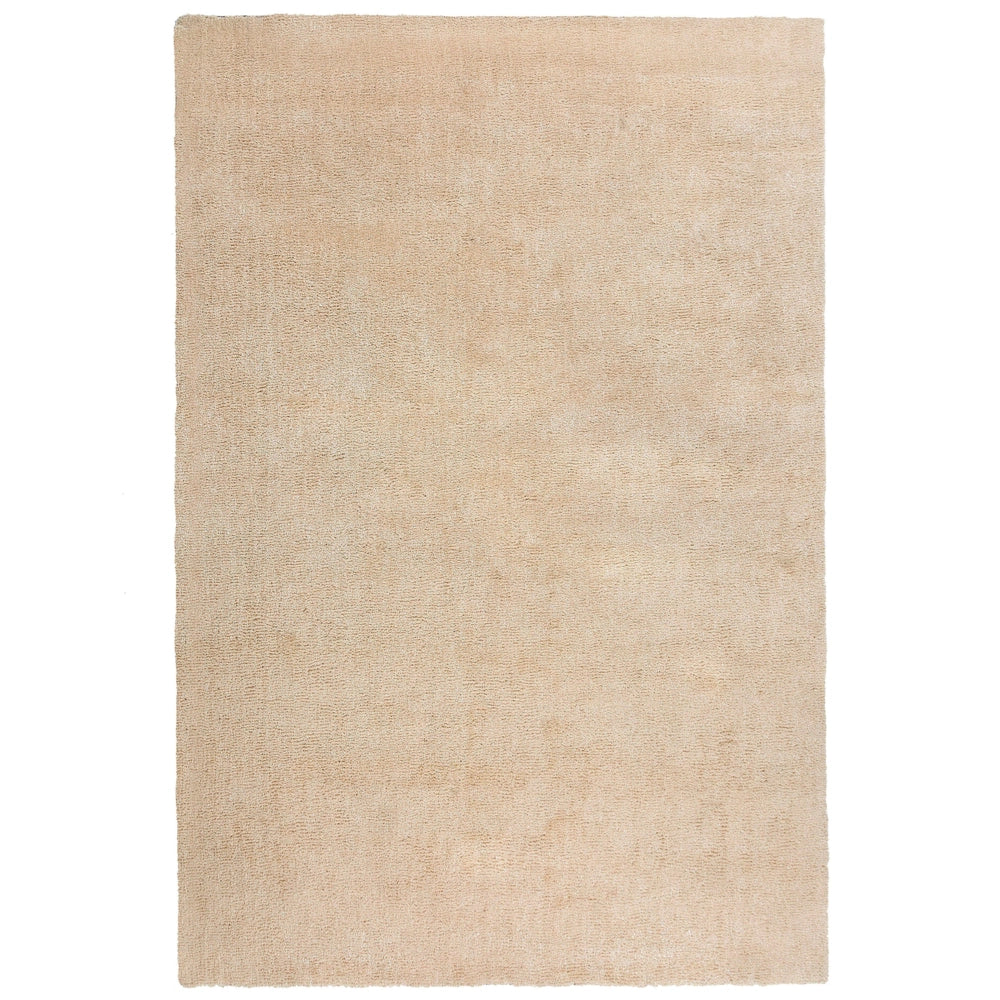 Tappeto Shaggy Beige 200 x 300 cm Moderno Tappeto Rettangolare Trapuntato a Pelo Lungo