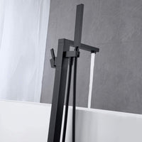 Miscelatore a pavimento per vasca freestanding black calcutta in ottone *** tinta nero, confezione 1