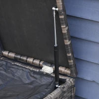 Set da Giardino 6 Pezzi in Rattan con Divani, Poltrone e Tavoli Contenitore, Marrone