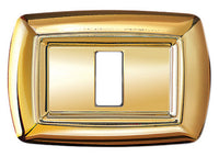 tondo' placca mod.magic termoplastica a 3 posti color oro cod:ferx.17002