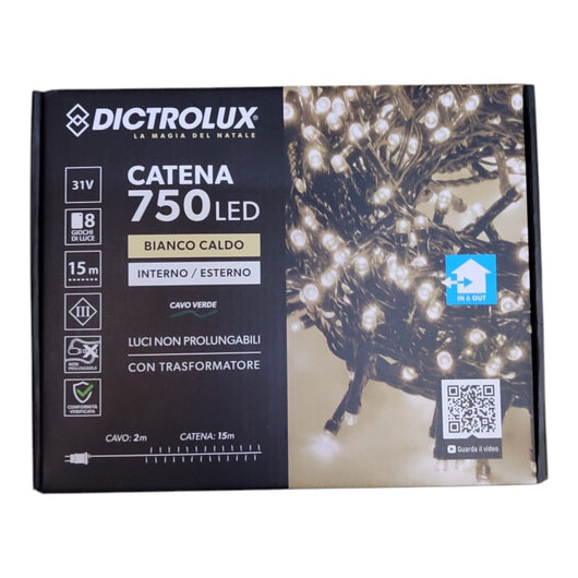 LUCI 750 LED BIANCO CALDO PER ESTERNO