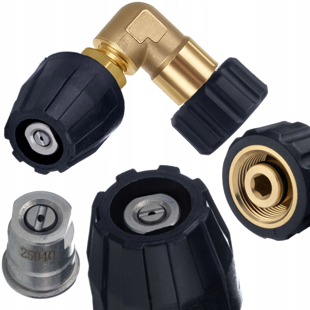 Lancia Angolare 90° Mini AngleJet M22 – Ugello Piatto Intercambiabile | Compatibile con Idropulitrici Kärcher HD/HDS