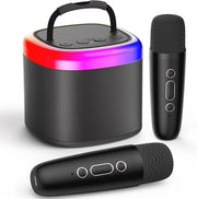 Sistema Karaoke per Bambini e Adulti - Microfoni a Radiofrequenza e Altoparlante Bluetooth per Feste a Casa