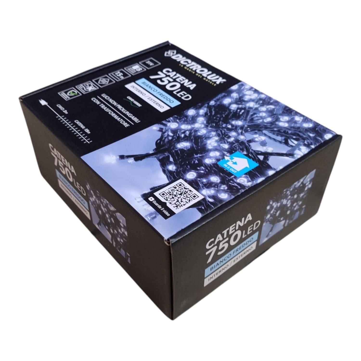 LUCI LED BIANCO GHIACCIO EST.750LED