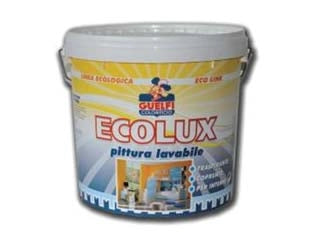 LAVABILE TRASPIRANTE ECOLUX PER INTERNI  lt.14 bianca    GUELFI