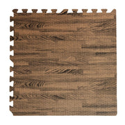 4PZ Tappeto tappetino puzzle morbido EFFETTO LEGNO NOCE 60 x 60 x 0,8 cm per bambini gioco da interno