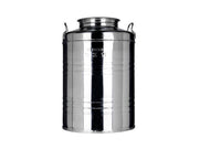 Contenitore inox per olio Minox fusto graffato da 50lt con tappo a vite