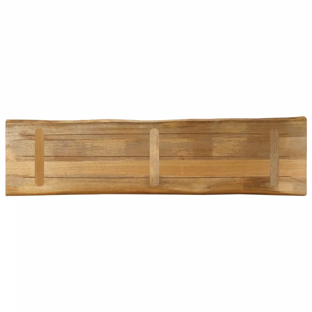 Piano Tavolo Bordi Vivi 180x40x2,5 cm Legno di Mango Grezzo 370665