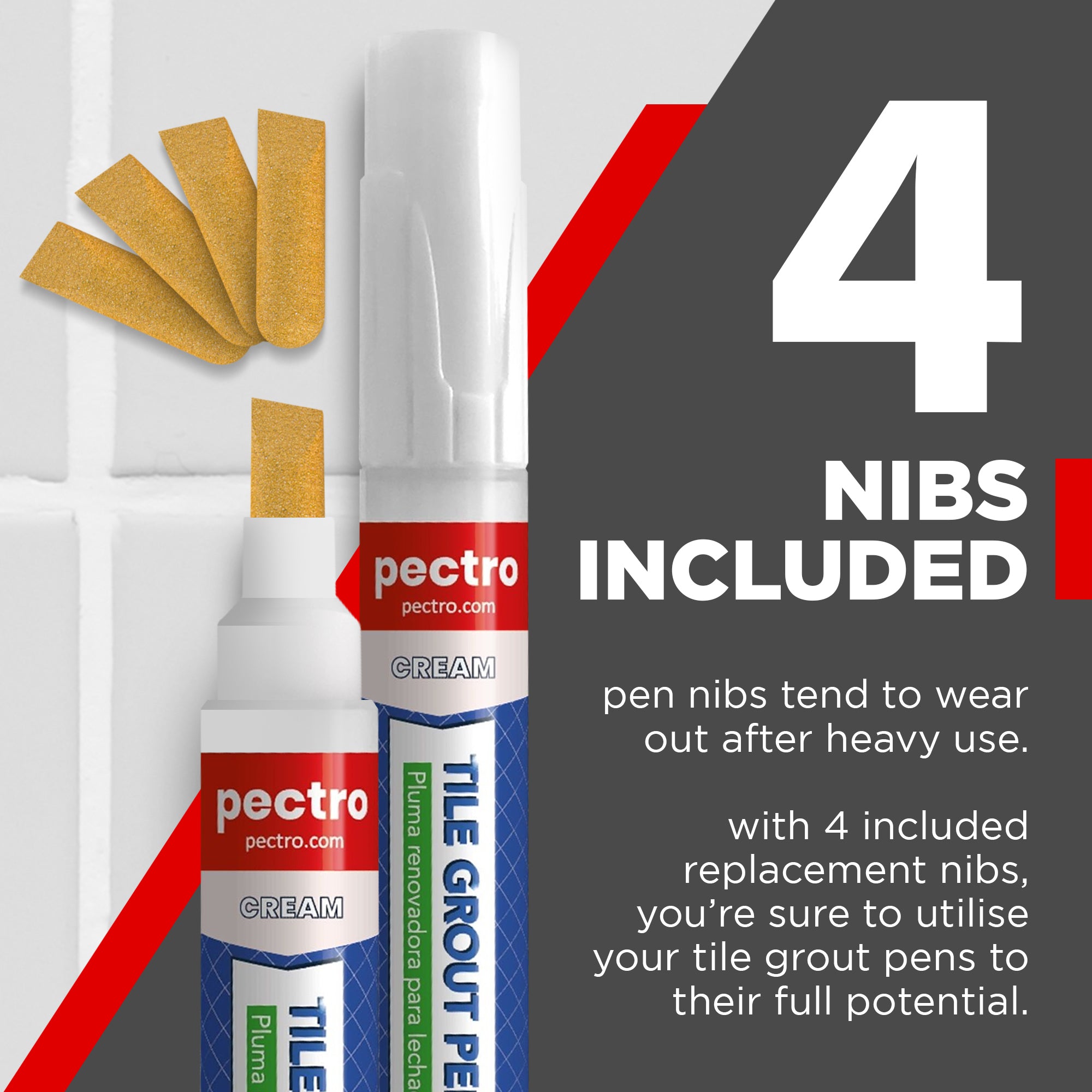 Pennarello CREMA per fughe delle piastrelle  8ml | Rinnova il colore delle fughe 