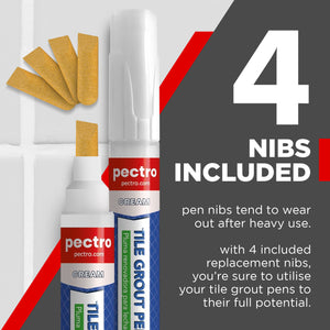 Pennarello CREMA per fughe delle piastrelle  8ml | Rinnova il colore delle fughe 