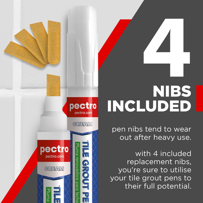 Pennarello CREMA per fughe delle piastrelle  8ml | Rinnova il colore delle fughe 