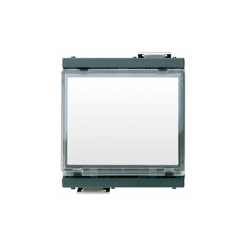 17020 Pulsante Targh. 1P No 10A 12-24V Grigio Idea