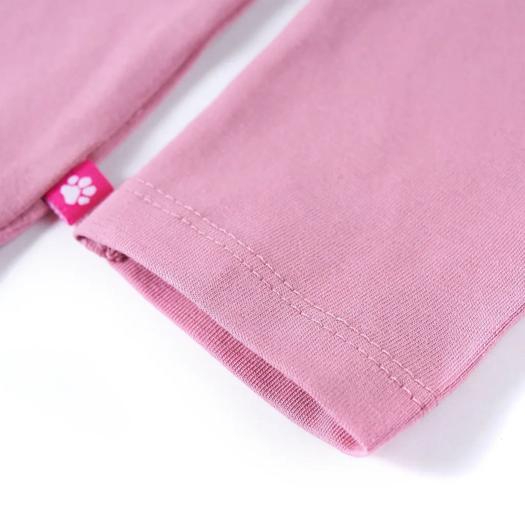 Maglietta per Bambini Maniche Lunghe Rosa Bruciato 104 13970