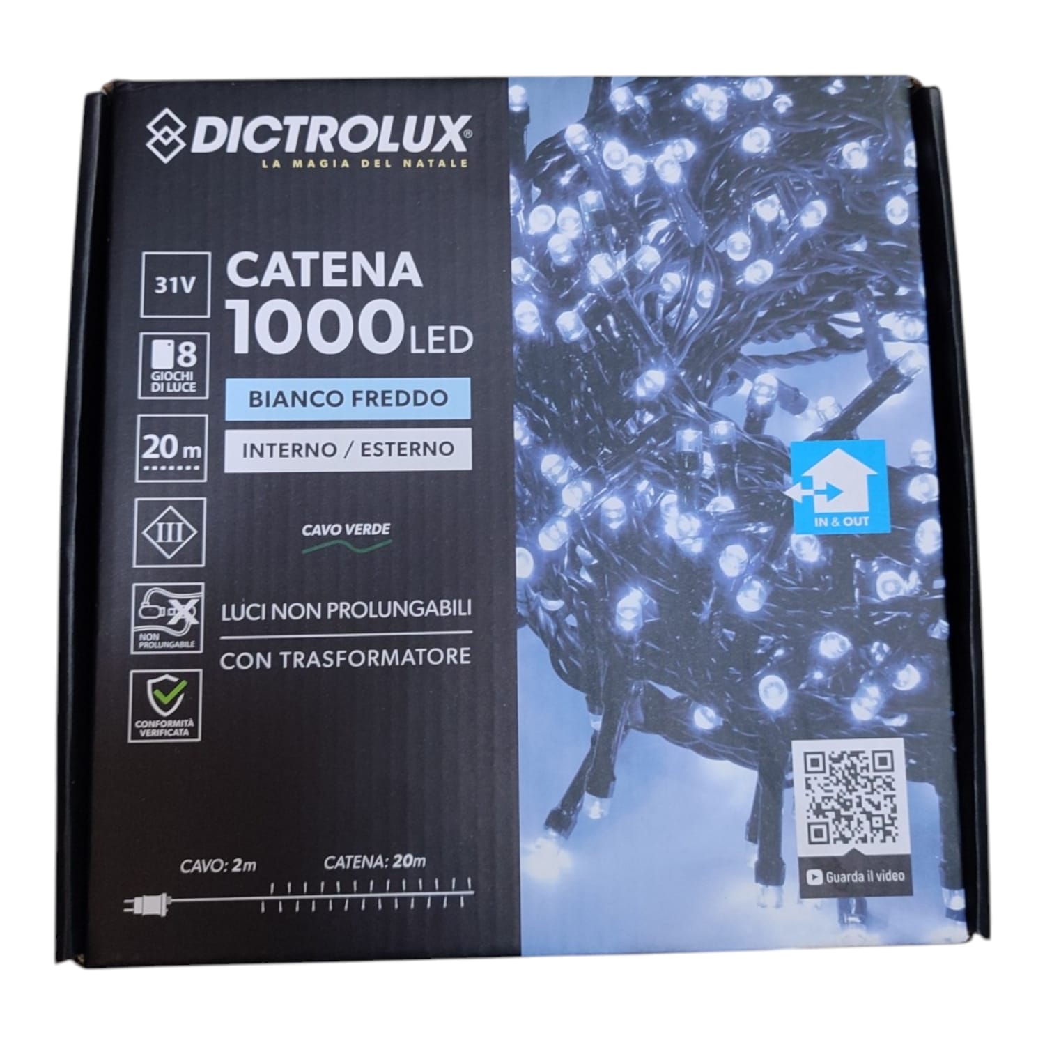 LUCI LED GHIACCIO 1000LED X EST.