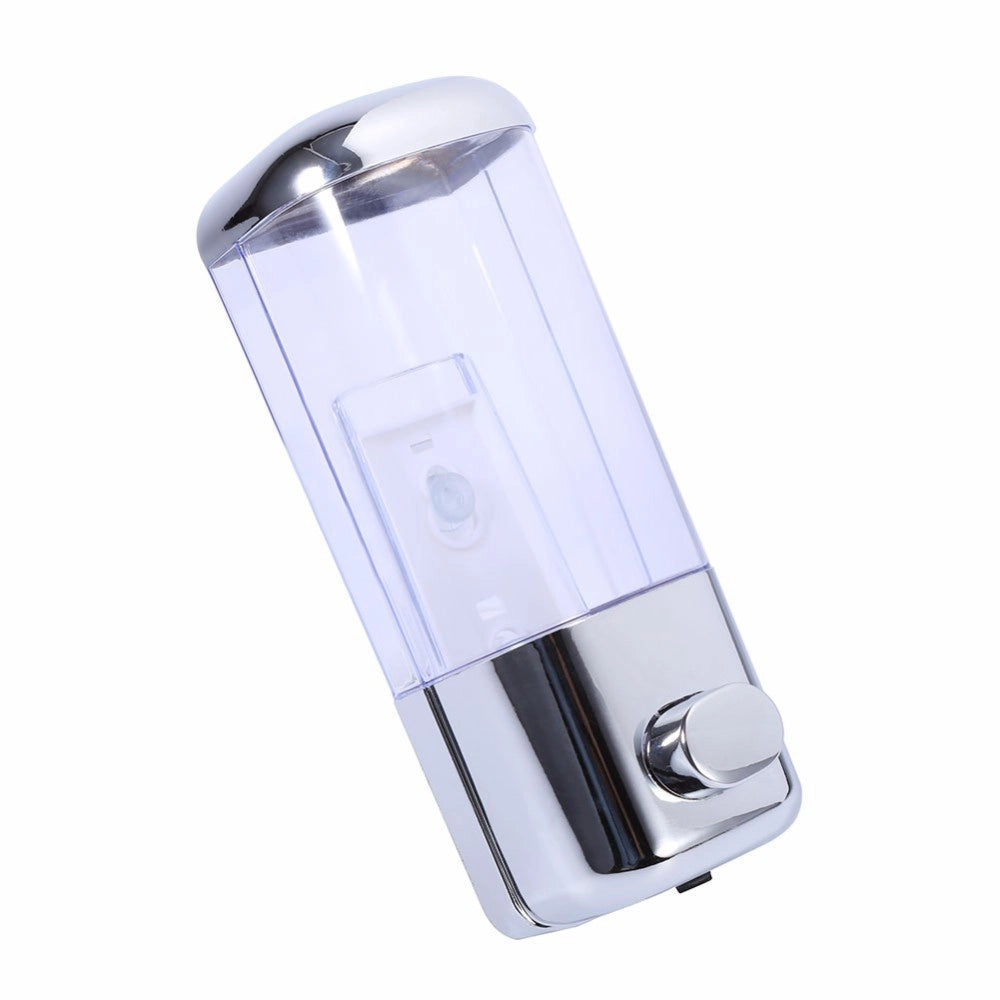Trade Shop - Dispenser Erogatore Per Sapone Liquido 500 Ml Muro Dosatore A Parete Bagno -