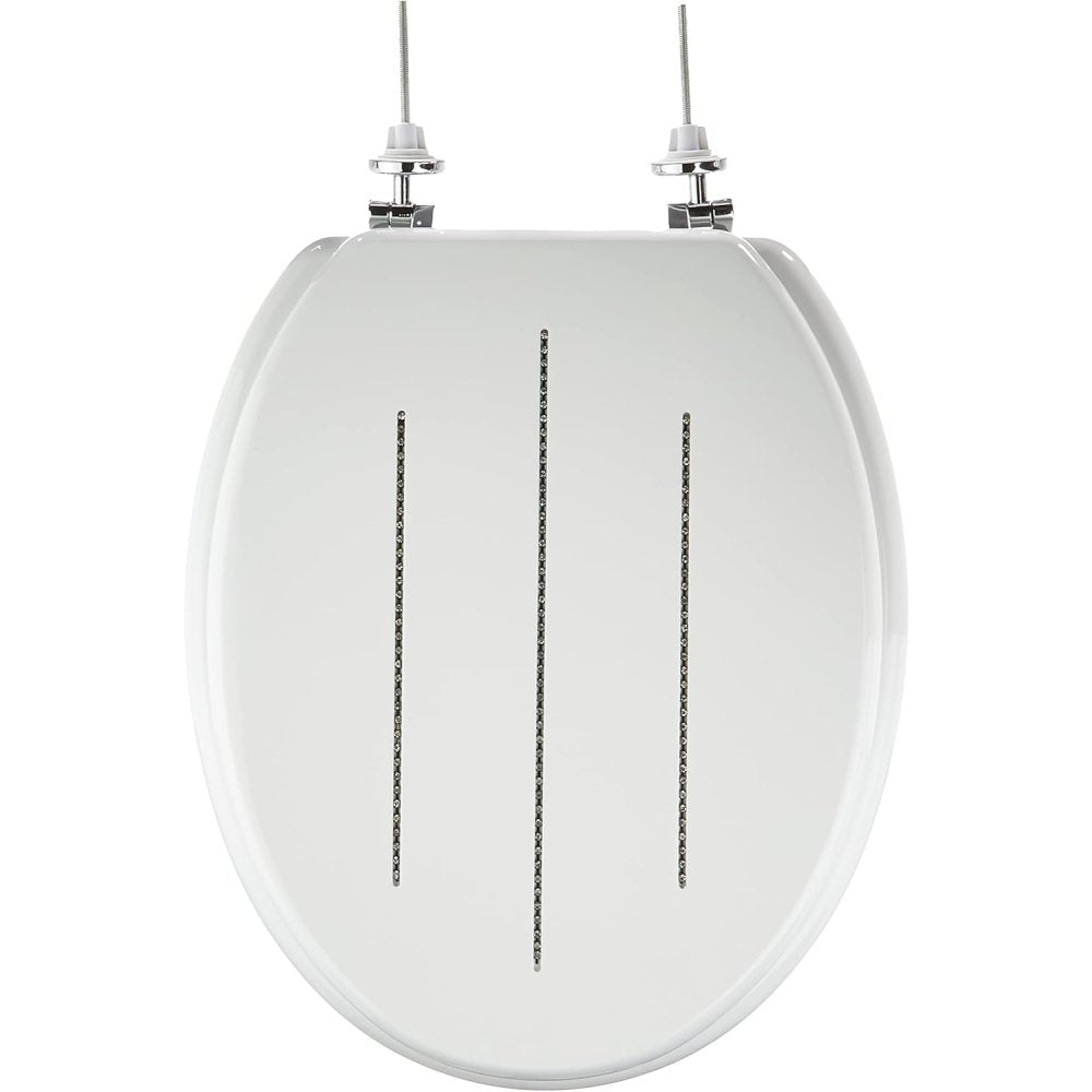 Premier housewares 1604096 diamante sedile wc, bianco