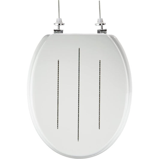 Premier housewares 1604096 diamante sedile wc, bianco